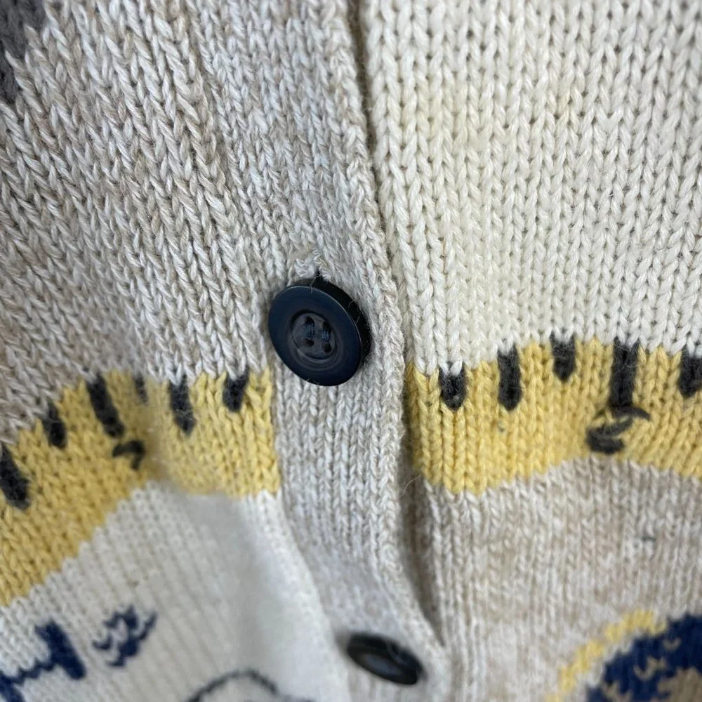 Woolrich Womens TEACHER Cardigan Sweater Sz M MATH SCIENCE Music Sports Vintage - Picture 13 of 13
